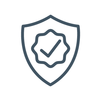Shield with a check mark icon